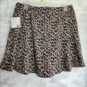 SO leopard skirt